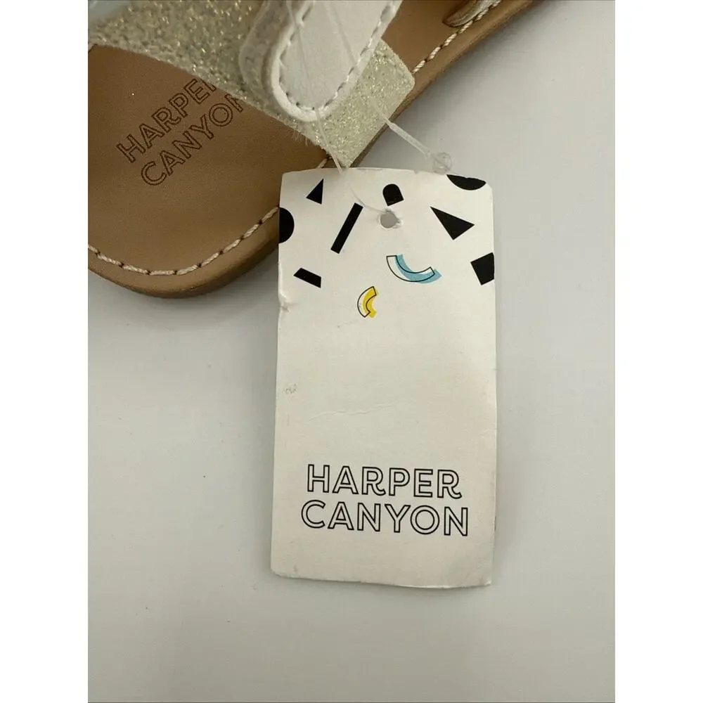 Harper‎ Canyon Kids Girls Haven Footbed Sandals In Tie Die Size 1 NWT